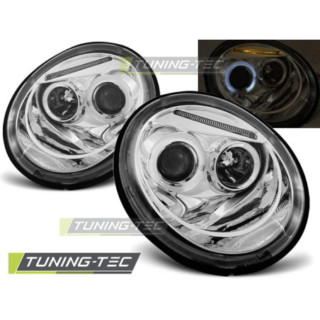 Fari Anteriori Angel Eyes per Volkswagen New Beetle 10/1998-05/2005 (Cod. TT-LPVW75)