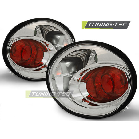 Fanali Posteriori Cromato per Volkswagen New Beetle 10/1998-05/2005 (Cod. TT-LTVW86)