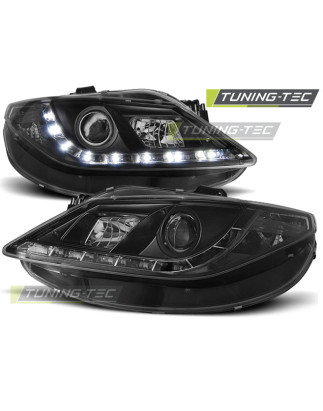 Fari Anteriori Luci Diurne Nero per Seat Ibiza 6J 06/2008-2012 (Cod. TT-LPSE18)