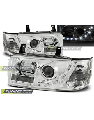 Fari Anteriori Luci Diurne Cromato per Volkswagen T4 Transporter 1990-03/2003 (Cod. TT-LPVW83)