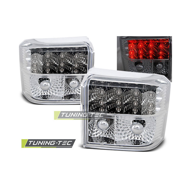 Fanali Posteriori LED Cromato per Volkswagen T4 1990-03/2003 (Cod. TT-LDVW23)