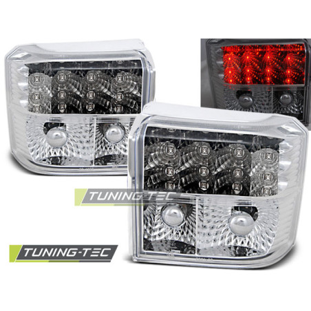 Fanali Posteriori LED Cromato per Volkswagen T4 1990-03/2003 (Cod. TT-LDVW23)
