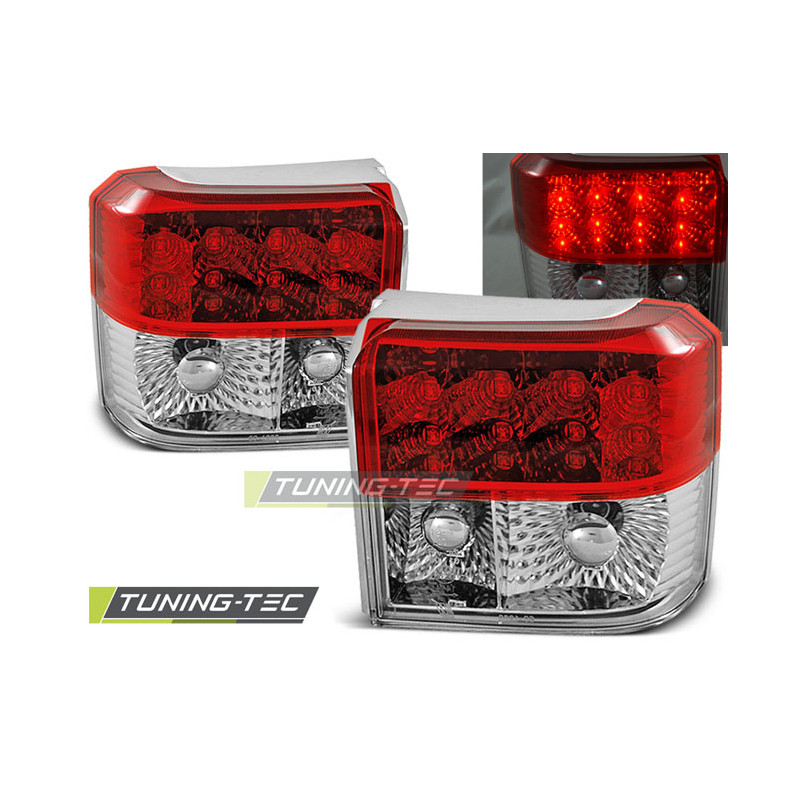 Fanali Posteriori LED Rosso/bianco per Volkswagen T4 1990-03/2003 (Cod. TT-LDVW25)