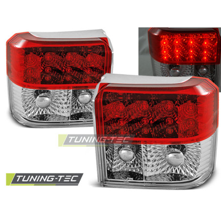 Fanali Posteriori LED Rosso/bianco per Volkswagen T4 1990-03/2003 (Cod. TT-LDVW25)