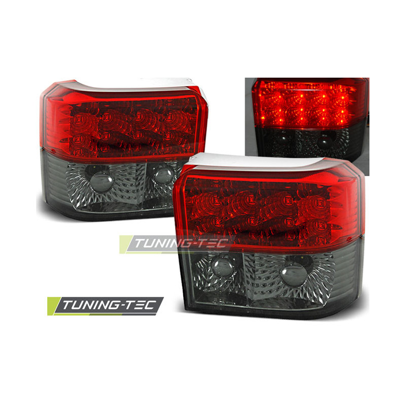 Fanali Posteriori LED Rosso Fumé per Volkswagen T4 1990-03/2003 (Cod. TT-LDVW24)