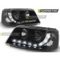 Fari Anteriori Luci Diurne Nero per Volkswagen T5 04/2003-08/2009 (Cod. TT-LPVW24)