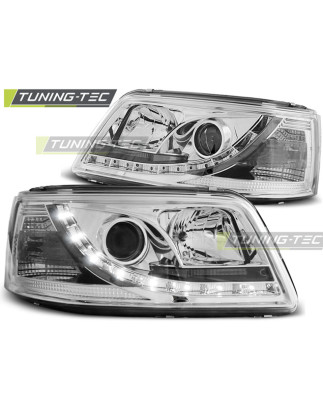 Fari Anteriori Luci Diurne Cromato per Volkswagen T5 04/2003-08/2009 (Cod. TT-LPVW18)