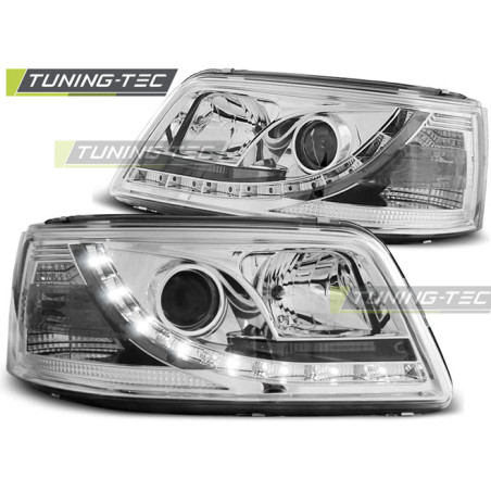 Fari Anteriori Luci Diurne Cromato per Volkswagen T5 04/2003-08/2009 (Cod. TT-LPVW18)