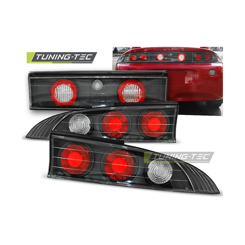 Fanali Posteriori Nero per Mitsubishi Eclipse 06/1995-12/1998 (Cod. TT-LTMI02)