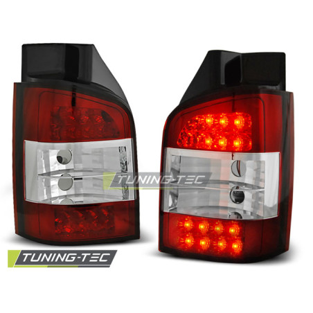 Fanali Posteriori LED Rosso/bianco per Volkswagen T5 04/2003-2009 (Cod. TT-LDVW27)