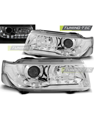 Fari Anteriori Luci Diurne Cromato per Volkswagen Passat B4 11/1993-05/1997 (Cod. TT-LPVW96)