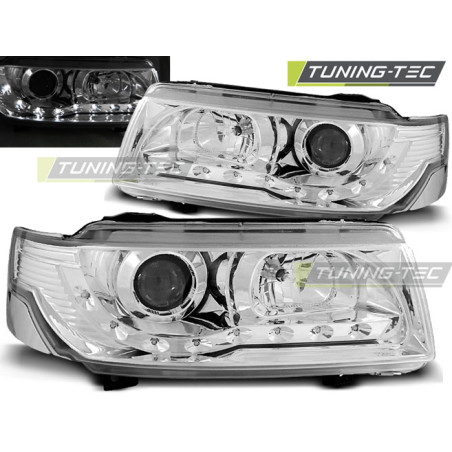 Fari Anteriori Luci Diurne Cromato per Volkswagen Passat B4 11/1993-05/1997 (Cod. TT-LPVW96)