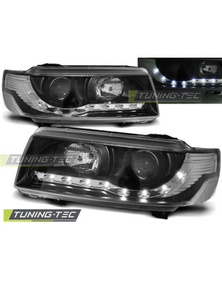Fari Anteriori Luci Diurne Nero per Volkswagen Passat B4 11/1993-05/1997 (Cod. TT-LPVW97)