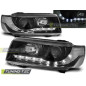 Fari Anteriori Luci Diurne Nero per Volkswagen Passat B4 11/1993-05/1997 (Cod. TT-LPVW97)
