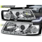 Fari Anteriori Luci Diurne Cromato per Volkswagen Passat B5 3B 11/1996-08/2000 (Cod. TT-LPVW73)