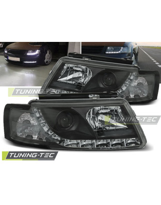 Fari Anteriori Luci Diurne Nero per Volkswagen Passat 5B 3B 11/1996-08/2000 (Cod. TT-LPVW74)