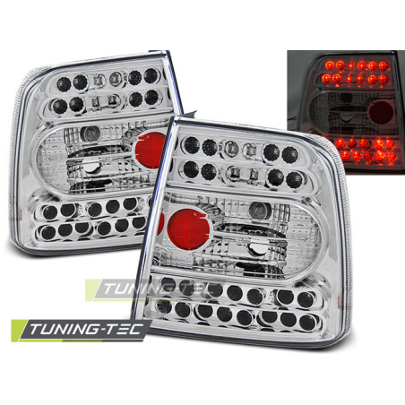 Fanali Posteriori LED Cromato per Volkswagen Passat B5 11/1996-08/2000 (Cod. TT-LDVW18)