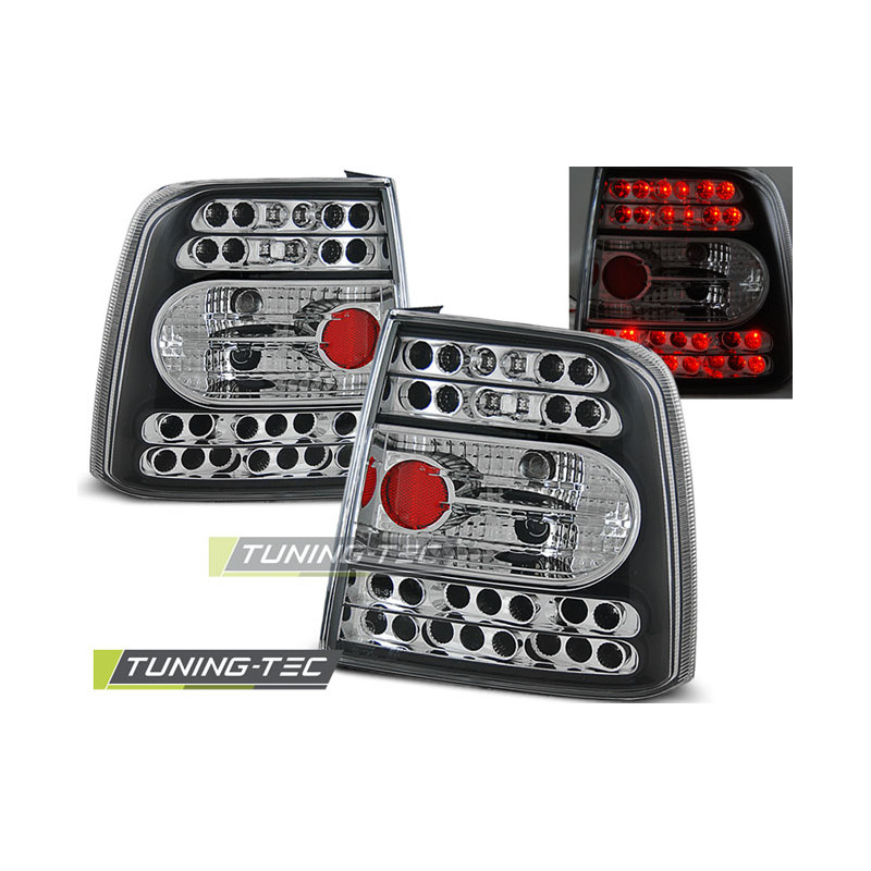 Fanali Posteriori LED Nero per Volkswagen Passat B5 11/1996-08/2000 (Cod. TT-LDVW19)