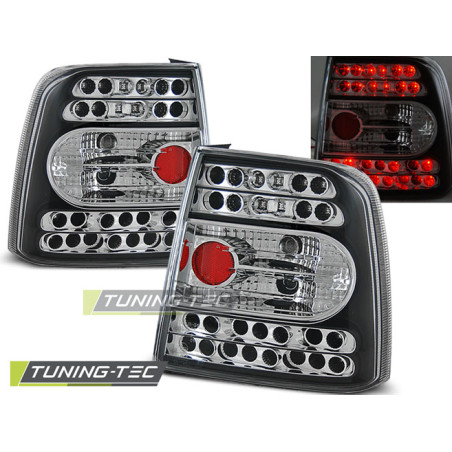 Fanali Posteriori LED Nero per Volkswagen Passat B5 11/1996-08/2000 (Cod. TT-LDVW19)