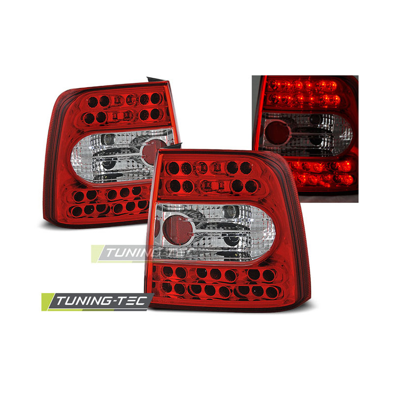 Fanali Posteriori LED Rosso/bianco per Volkswagen Passat B5 11/1996-08/2000 (Cod. TT-LDVW20)