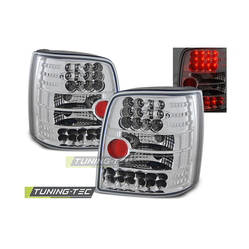 Fanali Posteriori LED Cromato per Volkswagen Passat B5 Variant 11/1996-08/2000 (Cod. TT-LDVW15)