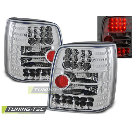 Fanali Posteriori LED Cromato per Volkswagen Passat B5 Variant 11/1996-08/2000 (Cod. TT-LDVW15)