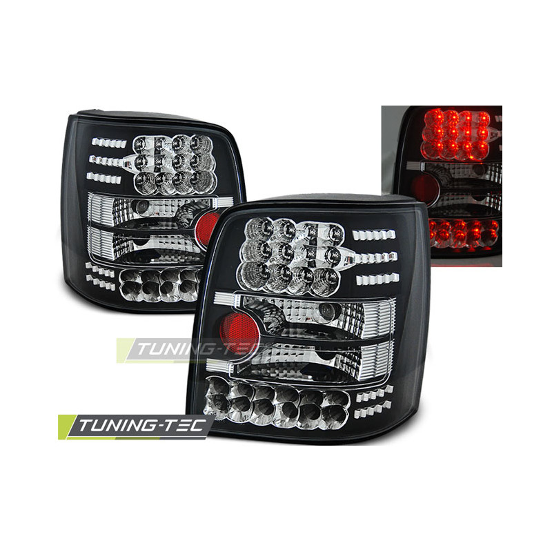 Fanali Posteriori LED Nero per Volkswagen Passat B5 Variant 11/1996-08/2000 (Cod. TT-LDVW16)