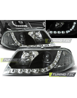 Fari Anteriori Luci Diurne Nero per Volkswagen Passat 3BG 09/2000-03/2005 (Cod. TT-LPVW82)
