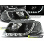Fari Anteriori Luci Diurne Nero per Volkswagen Passat 3BG 09/2000-03/2005 (Cod. TT-LPVW82)