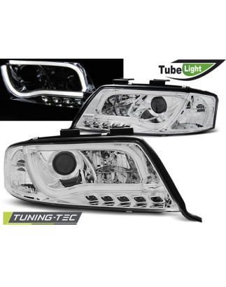 Fari Anteriori Cromato per Audi A6 06/2001-05/2004 (Cod. TT-LPAU93)