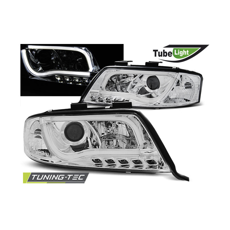 Fari Anteriori Cromato per Audi A6 06/2001-05/2004 (Cod. TT-LPAU93)