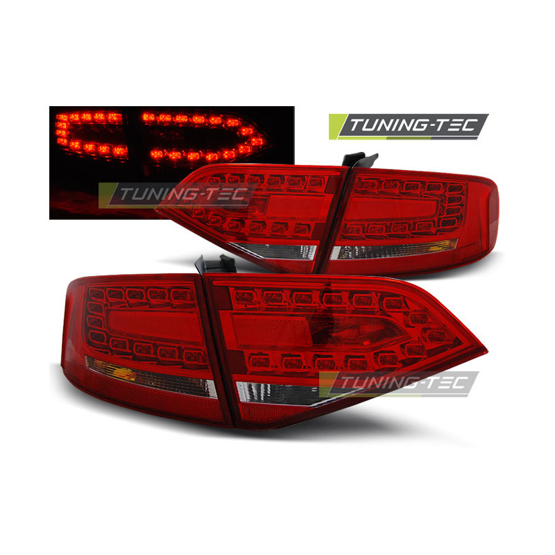 Fanali Posteriori LED Rosso/bianco per Audi A4 B8 2008-2011 (Cod. TT-LDAU87)
