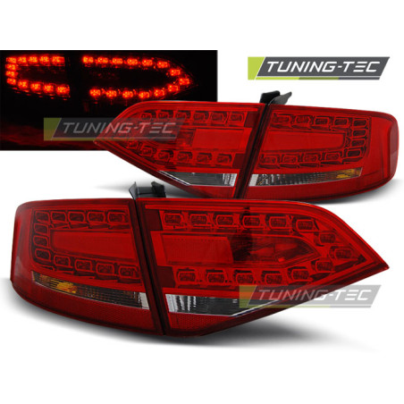 Fanali Posteriori LED Rosso/bianco per Audi A4 B8 2008-2011 (Cod. TT-LDAU87)