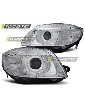 Fari Anteriori Cromato per Skoda Fabia /roomster 06-03.10 2007-03/2010 (Cod. TT-LPSK14)