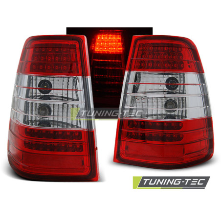 Fanali Posteriori LED Rosso/bianco per Mercedes-Benz W124 Classe E 09/1985-1995 (Cod. TT-LDME25)