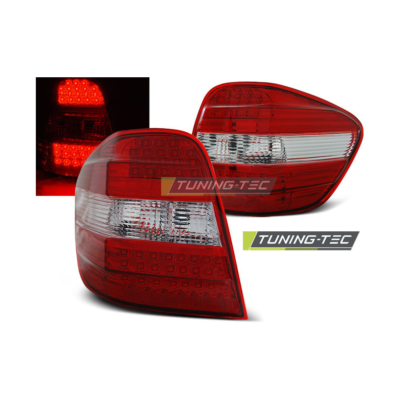 Fanali Posteriori LED Rosso/bianco per Mercedes-Benz Classe M W164 2005-2008 (Cod. TT-LDME45)