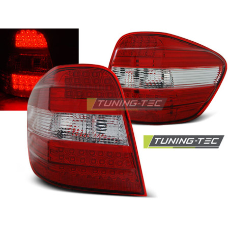 Fanali Posteriori LED Rosso/bianco per Mercedes-Benz Classe M W164 2005-2008 (Cod. TT-LDME45)