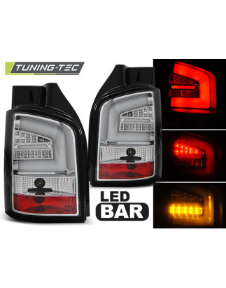 Fanali Posteriori LED Cromato per Volkswagen T5 04/2010-2015 (Cod. TT-LDVW96)