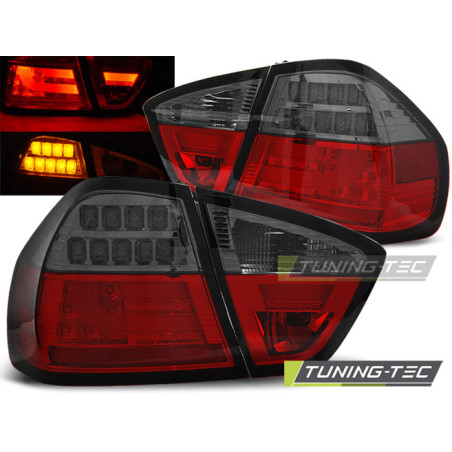 Fanali Posteriori LED Rosso Fumé per BMW Serie 3 E90 03/2005-08/2008 (Cod. TT-LDBM73)