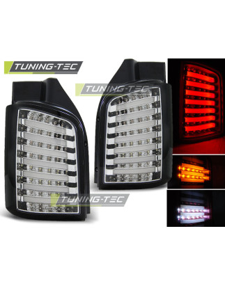 Fanali Posteriori LED Cromato Nero per Volkswagen T5 /10-15 04/2003-2009 (Cod. TT-LDVW87)