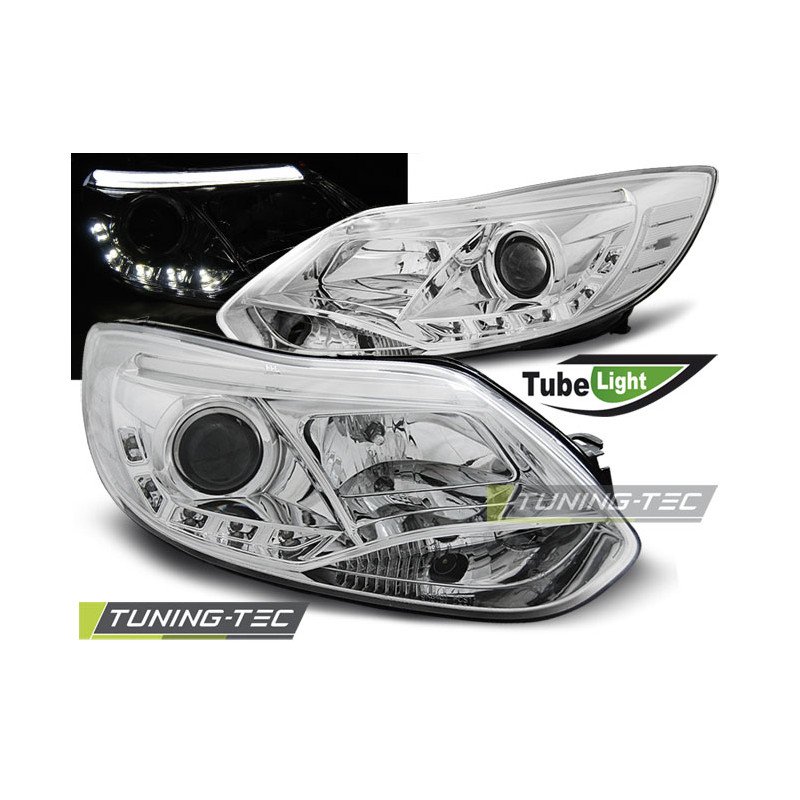 Fanali Posteriori Cromato per Ford Focus Mk3 Lights 2011-10/2014 (Cod. TT-LPFO56)
