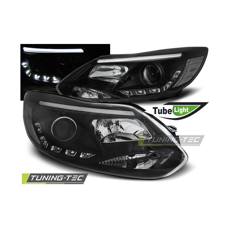 Fanali Posteriori Nero per Ford Focus Mk3 Lights 2011-10/2014 (Cod. TT-LPFO57)