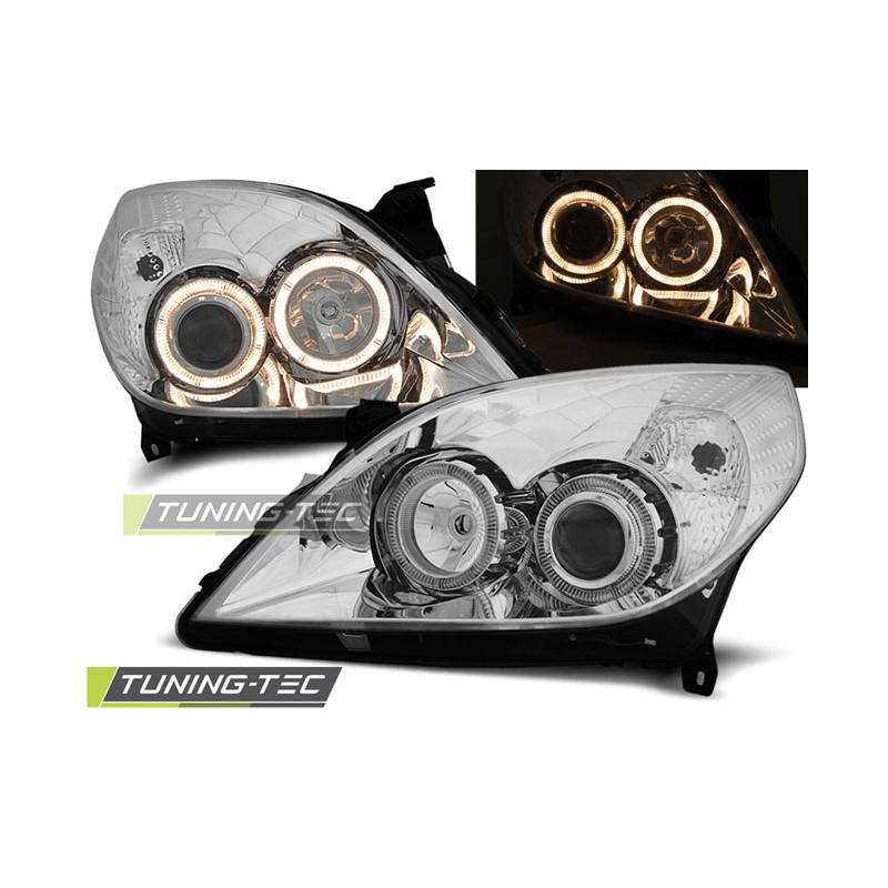 Fari Anteriori Angel Eyes per Opel Vectra C 2005-2008 (Cod. TT-LPOP65)