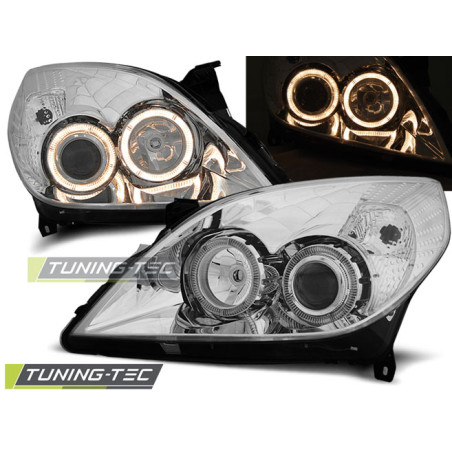 Fari Anteriori Angel Eyes per Opel Vectra C 2005-2008 (Cod. TT-LPOP65)