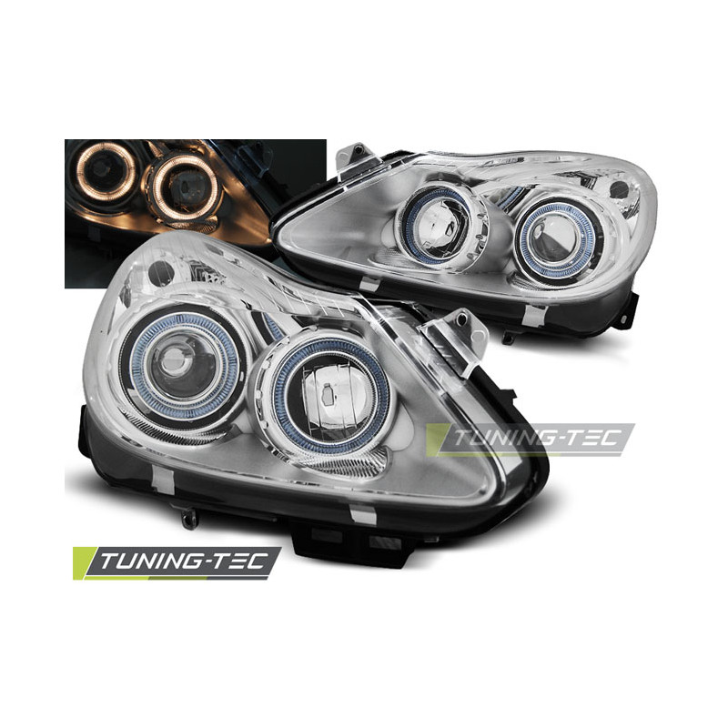 Fari Anteriori Angel Eyes per Opel Corsa D 04/2006-2011 (Cod. TT-LPOP69)