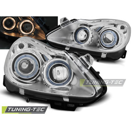 Fari Anteriori Angel Eyes per Opel Corsa D 04/2006-2011 (Cod. TT-LPOP69)