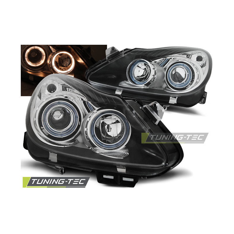 Fari Anteriori Angel Eyes per Opel Corsa D 04/2006-2011 (Cod. TT-LPOP70)
