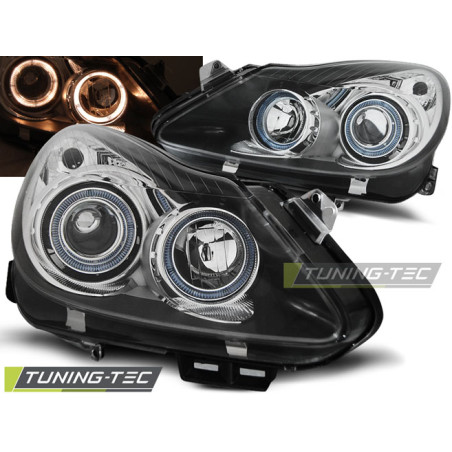 Fari Anteriori Angel Eyes per Opel Corsa D 04/2006-2011 (Cod. TT-LPOP70)
