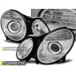 Fari Anteriori Cromato per Mercedes-Benz W211 Classe E 03/2002-04/2006 (Cod. TT-LPME55)