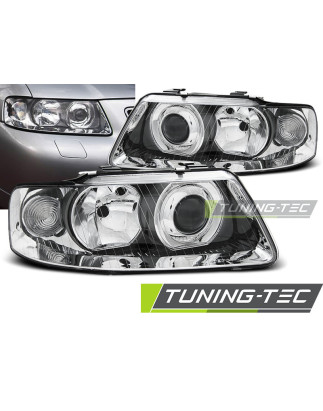 Fari Anteriori Cromato per Audi A3 09/2000-05/2003 (Cod. TT-LPAU07)